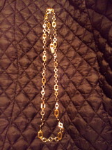 Costume jewelry Chunky Gold and Silver Chain , Circles and Squares - $8.00