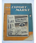Vintage Der Export-Markt German Publication Magazine 1935 Advertisements - $51.62