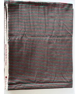 Fabric Merchants Of Los Angeles Fabric Red &amp; Green Stripes Christmas 60”... - £18.45 GBP