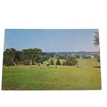 Postcard Golfing At Skaneateles Country Club Skaneateles NY Chrome Unposted - £6.65 GBP