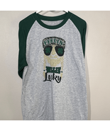 Green and Gray Graphic T-Shirt - $180.07 MXN