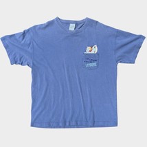Vtg Looney Tunes Foghorn Leghorn Embroidered Pocket T-Shirt Adult  L Large - $325.57 MXN