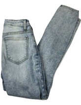 Forever 21 Womens Skinny Jeans Sz 27 Blue Distressed Destroyed Light Wash  - £6.68 GBP
