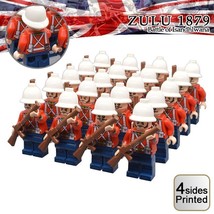 20pcs/set British Empire Army Soldiers The Anglo-Zulu War Minifigures Toy - £38.52 GBP