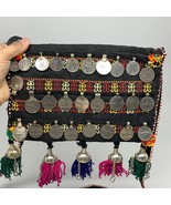 500g,10&quot;x6.5&quot;Turkmen Handbag Purse Crossbody Handmade Silk Coin @Afghani... - £62.93 GBP
