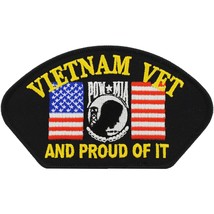Vietnam Vet And Proud Of It Hat Patch 2 3/4&quot; x 5 1/4&quot; - £8.09 GBP