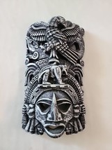 Mayan Wall Art Mask/Face- Mexico- Mesoamerica- Plaster- Kulkulkan- Chichen Itza - £51.98 GBP