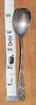Vintage Kirk &amp; Son Floral Repousse Sterling Silver  Egg Spoon 5 3/8&quot; - £58.48 GBP