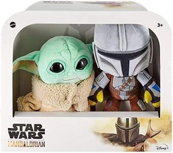 Disney&#39;s Star Wars The Mandalorian &amp; Baby Yoda The Child Plush Combo Pack - £46.92 GBP
