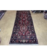 3&#39; 4&quot; X 9&#39; Antique Handmade Wool Rug Runner Floral Organic Dyes Red Nice - £366.42 GBP