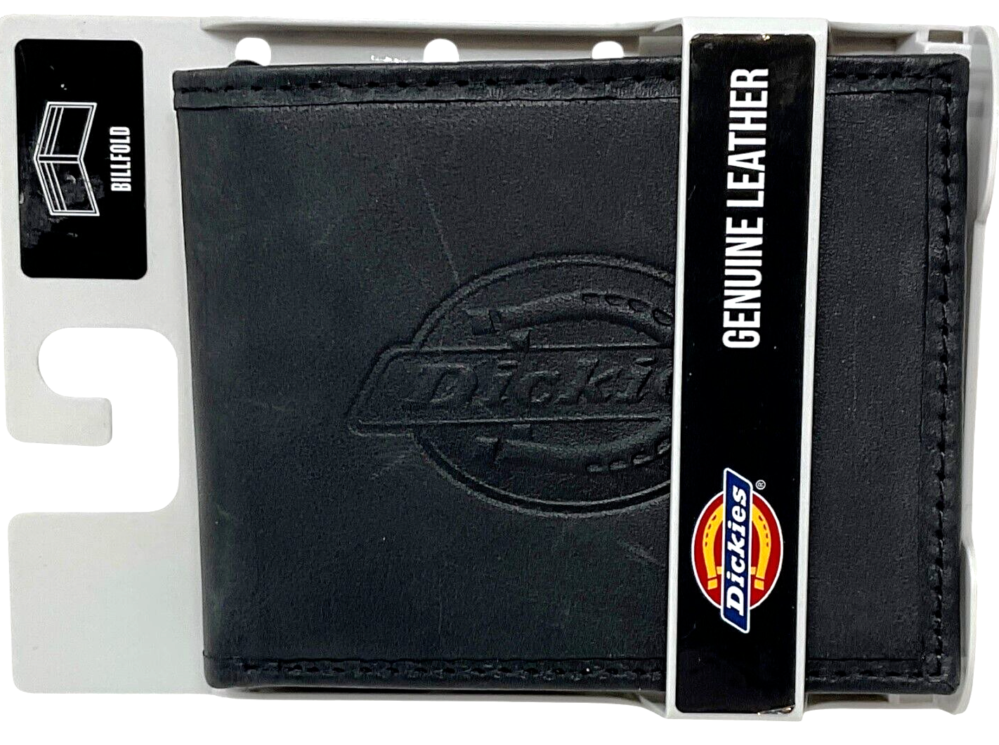 Dickie's Men's Bifold Genuine Leather Wallet Black 31DI130019 New With Tags