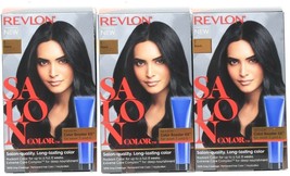 (Pack of 3) Revlon Salon Color #1 Black Booster Kit Luminous Gray Coverage - £22.06 GBP
