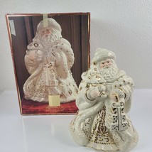 LENOX FLORENTINE &amp; PEARL SANTA COOKIE JAR~13 1/2&quot; H - $74.80