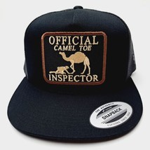 Official Camel Toe Inspector Flat Brim Cap Embroidered Patch Mesh Snapback - £17.45 GBP