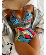 Sexy Print Strapped Swimwear - $28.95