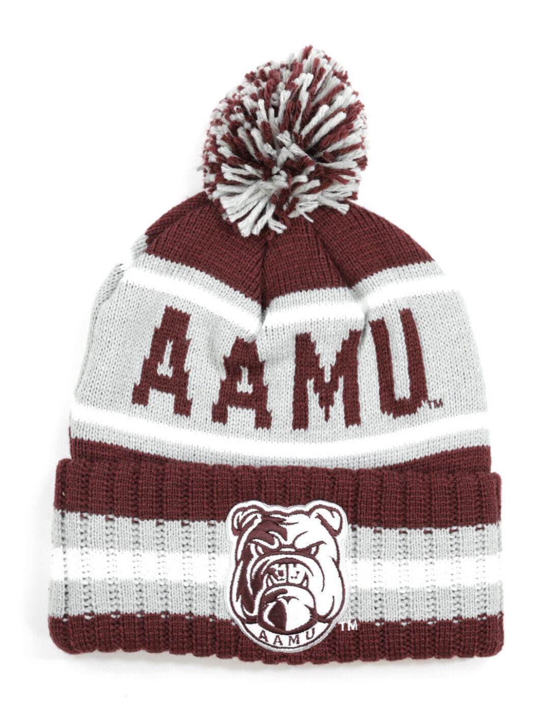 ALABAMA A&amp;M BALL BEANIE UNIVERSITY HBCU  BULLDOGS HAT - $22.54