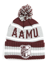 ALABAMA A&amp;M BALL BEANIE UNIVERSITY HBCU  BULLDOGS HAT - $429.08 MXN