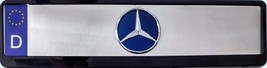 Mercedes Benz 3d European  Stainless Steel  License Plate - $79.00