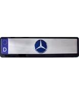 Mercedes Benz 3d European  Stainless Steel  License Plate - $79.00