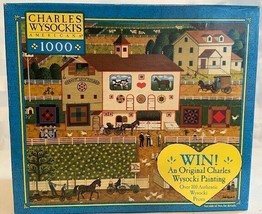 Charles Wysocki 1000 Piece Jigsaw Puzzle Game Amish Neighbors - Rompecab... - $28.99