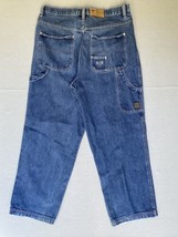 Outkast Carpenter Jeans 36x30.5 Blue Baggy Straight Leg Distressed Tag 4... - £27.15 GBP