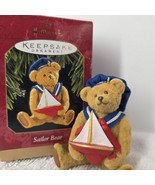 Hallmark Keepsake Sailor Bear With Toy Sailboat Christmas Ornament 1997 - $5.93