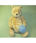 VINTAGE 20&quot; GUND CLASSIC WINNIE THE POOH PLUSH BEAR WITH BLUE HONEY HUNN... - £65.72 GBP