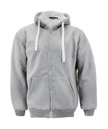 Men&#39;s Heavyweight Thermal Zip Up Sherpa Lined Sweater Jacket w/ Defect XL - $33.85 CAD