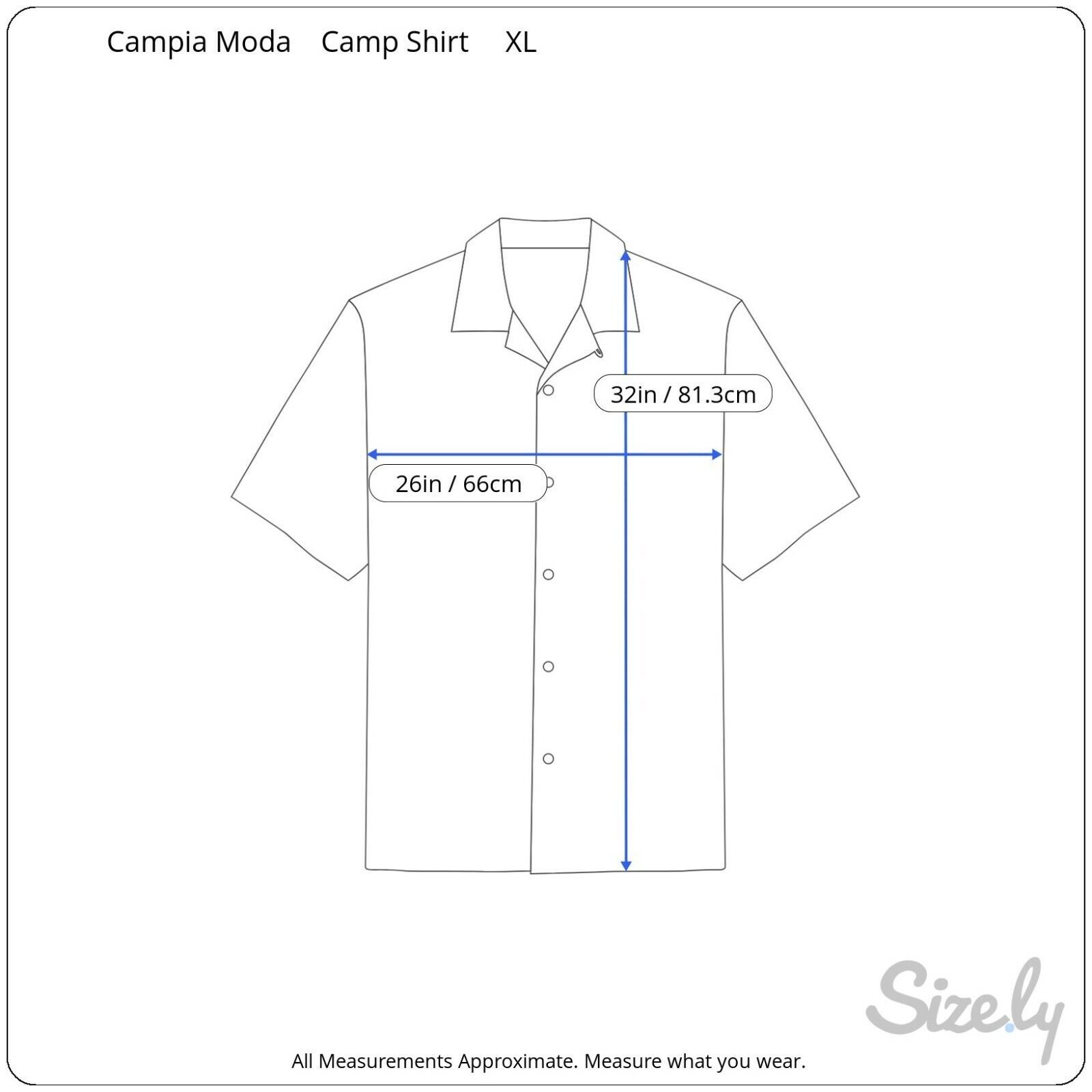 Primary image for Campia Moda vintage Men Hawaiian camp shirt XL P2P 26" floral tropical luau tiki