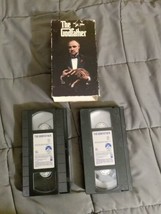 The Godfather Set of 2 VHS Cassettes Paramount  Marlon Brando Al Pacino Coppola  - £4.55 GBP