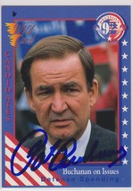 Pat Buchanan Signed Autographed 1992 Wild Card Decision '92 Trading Card - £11.72 GBP