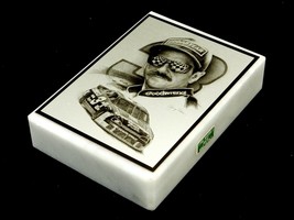 White Italian Marble Block Paperweight, Dale Earnhardt, Plated @ Rebh Studio VA - £23.21 GBP