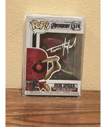 Funko Pop! Iron Spider #574 Facsimile Laser Autographed Figure (Box &amp; Pr... - $90.85