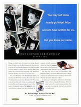 Encyclopedia Britannica Nobel Prize Winners Vintage 1998 Print Magazine Ad - £7.58 GBP