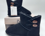 Bearpaw Rosy NeverWet Black Сow Suede Wool Blend Lining Womens 10 M New ... - £45.02 GBP