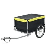 vidaXL Bike Trailer Black and Yellow 143.3 lb - $3,432.68 MXN