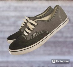 VANS UNISEX Shoes Men 7 - Women 8.5 Sneakers Gym Gray Black Casual Canvas Casual - £16.58 GBP