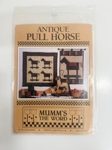 Quilt Pattern Antique Pull Horse Wall Hanging Block Mumms The Word Cabin... - $5.93