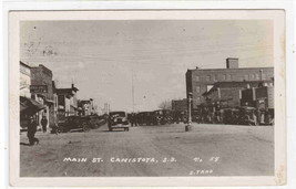 Main Street Cars Canistota South Dakota 1931 RPPC Real Photo postcard - £9.64 GBP