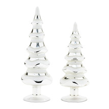 Snowy Glass Pine Tree (Set of 2) - $70.88