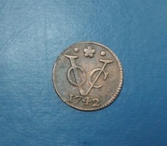 1742 Dutch Netherlands Colonial Voc Duit New York Penny Holland GRADE Co... - £14.76 GBP