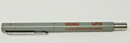 Pen NCR UFS Universal Financial System 1980s Gray and Red Vintage - $9.45