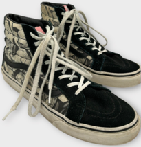 Vans Sk8-Hi Slim Digi Roses Black Suede shoes men&#39;s 8 (women&#39;s 9.5) - $19.95