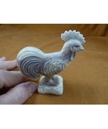 (Chick-4) Rooster chicken of shed ANTLER figurine Bali detailed carving ... - £68.69 GBP