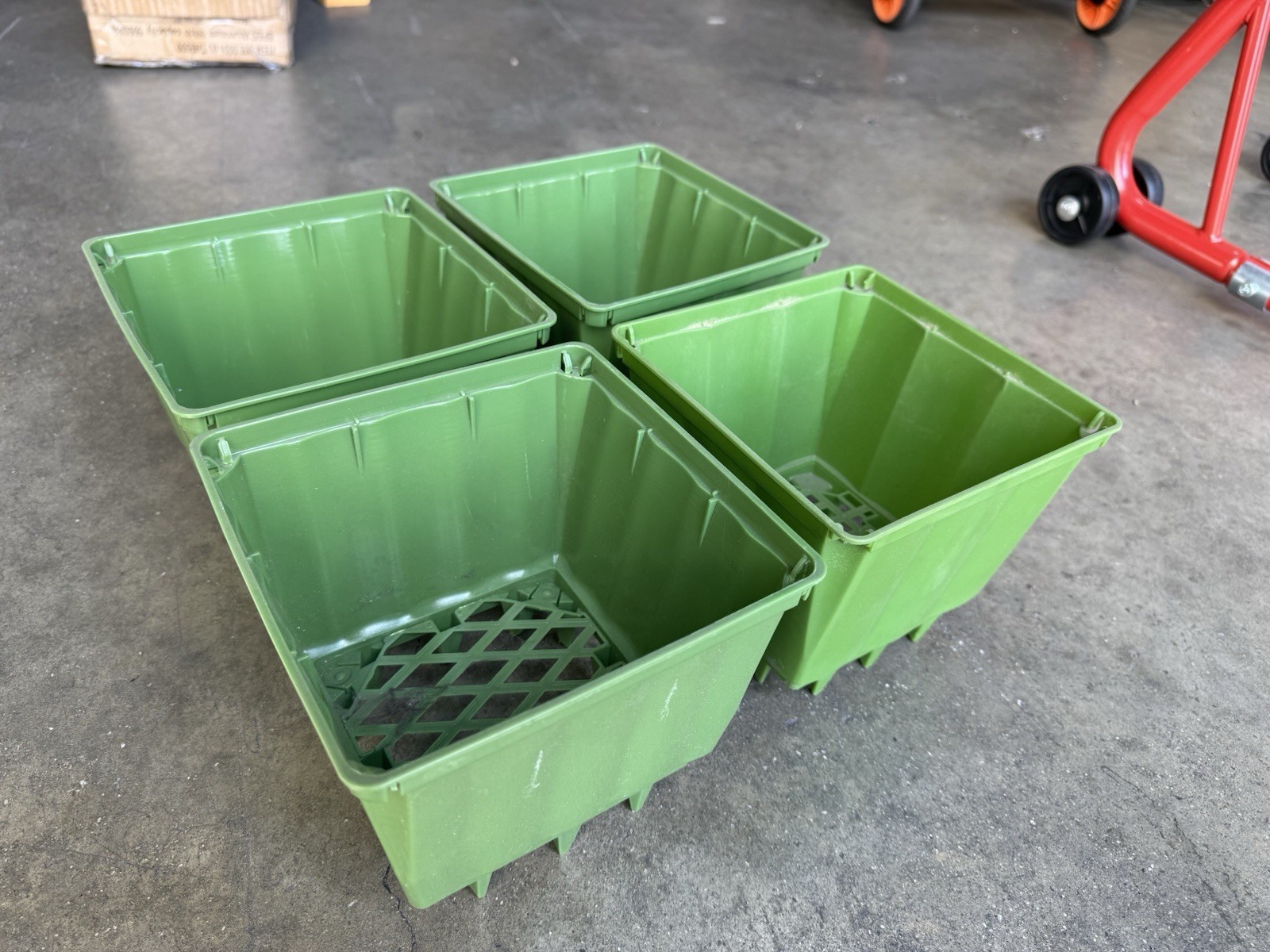 10 Pack Hydroponic 6&#39;&#39; Grow Pot For Block Cube  Drainage Healthy Growth - $39.99