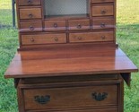 Vintage Davis Cabinet Company Cherry Apothecary Secretary Desk - $790.00