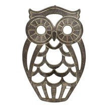 Vintage MCM Owl Trivet / Wall Hanging Leonard Silverplate 10” - £9.98 GBP