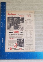 1952 Ball Canning Jar Dome Lids Advertisement - £9.55 GBP