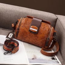 Retro Large Capacity Women Bag 2022 New Soft Leather Fashion Shoulder Bags All-m - £45.99 GBP