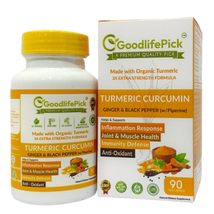 GoodLifePick Turmeric Capsules with Ginger.Made from Organic Turmeric and Ginger - £15.13 GBP